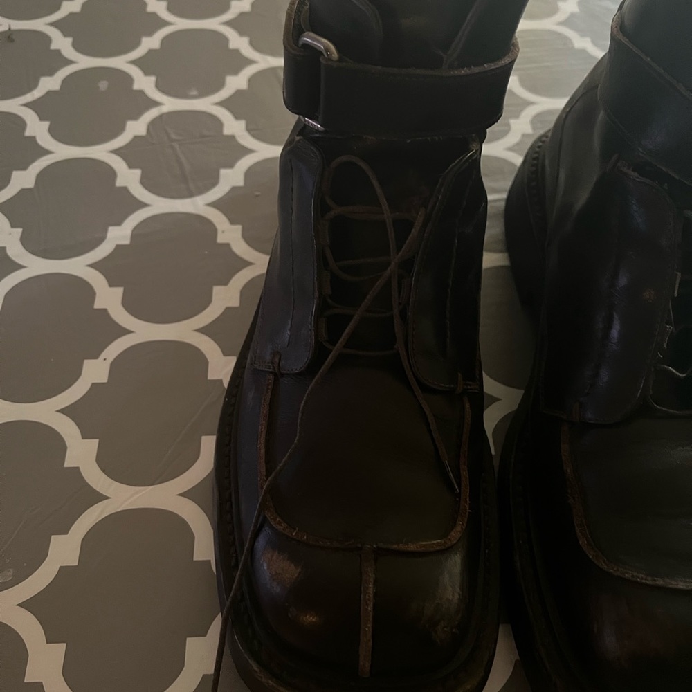 Prada man combat boots